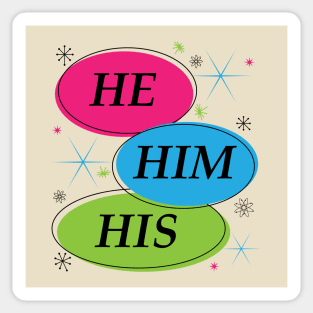 He Pronouns Sticker